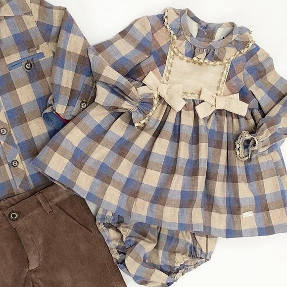 𝅺spanish 2-piece tartan  (plaid set ) - Picture 1 of 2